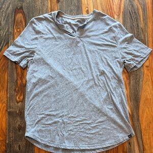 Threads 4 Thought Gray Short Sleeve Henley Polo